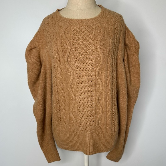 Express knit puff sleeves sweater - Picture 10 of 13